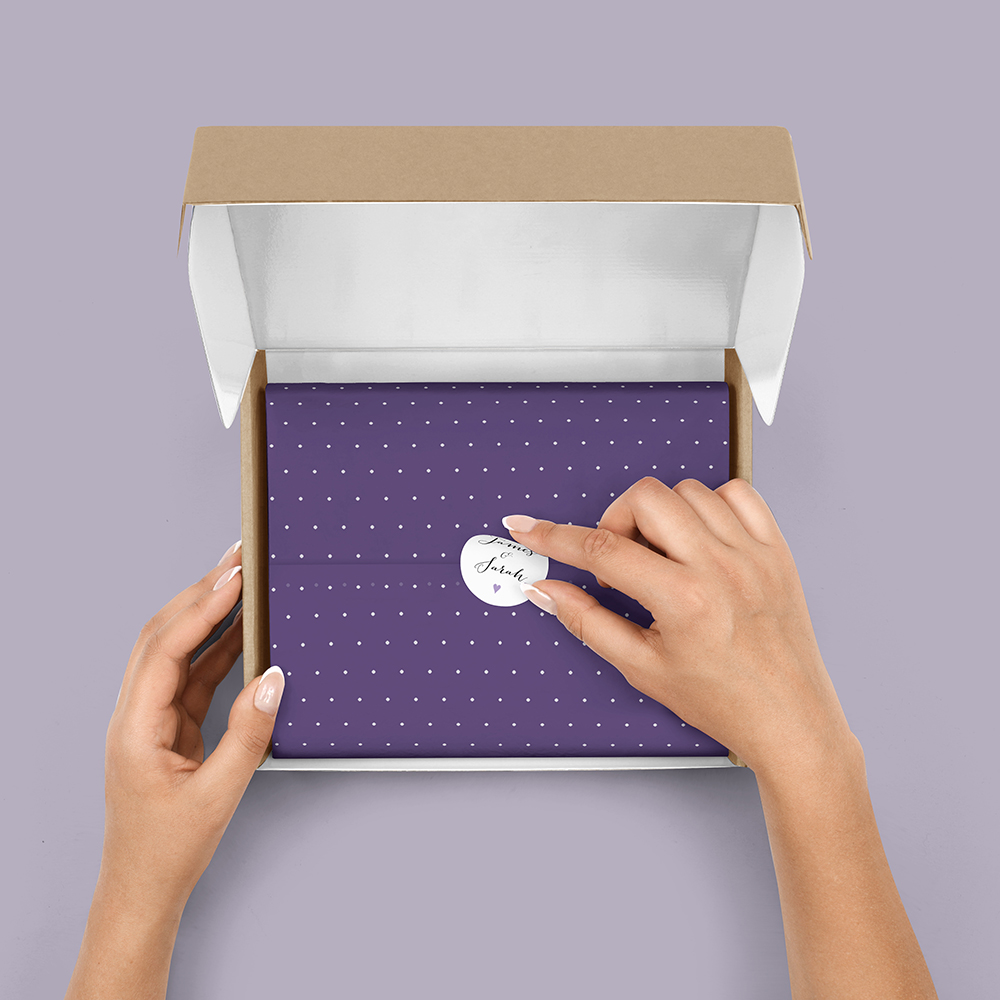 Pack of 'Purple Heart' Stickers