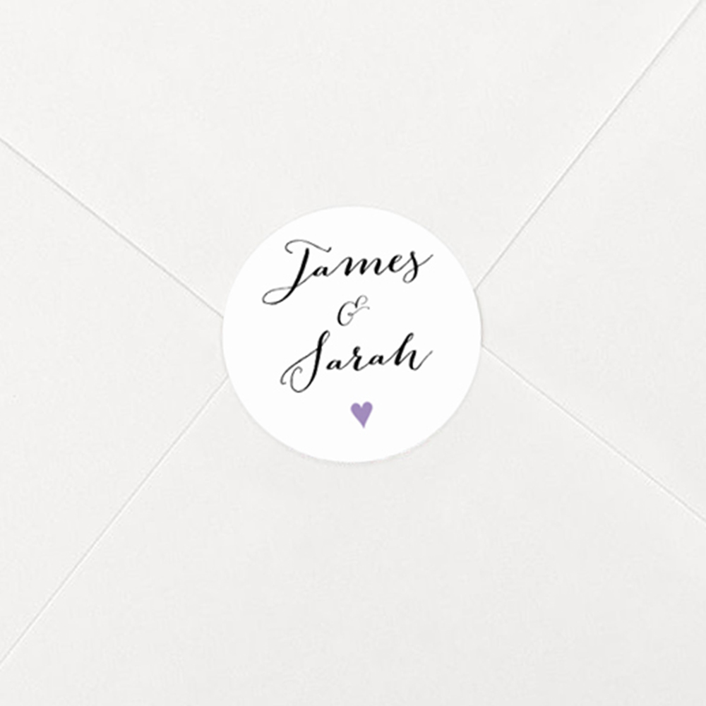 Pack of 'Purple Heart' Stickers