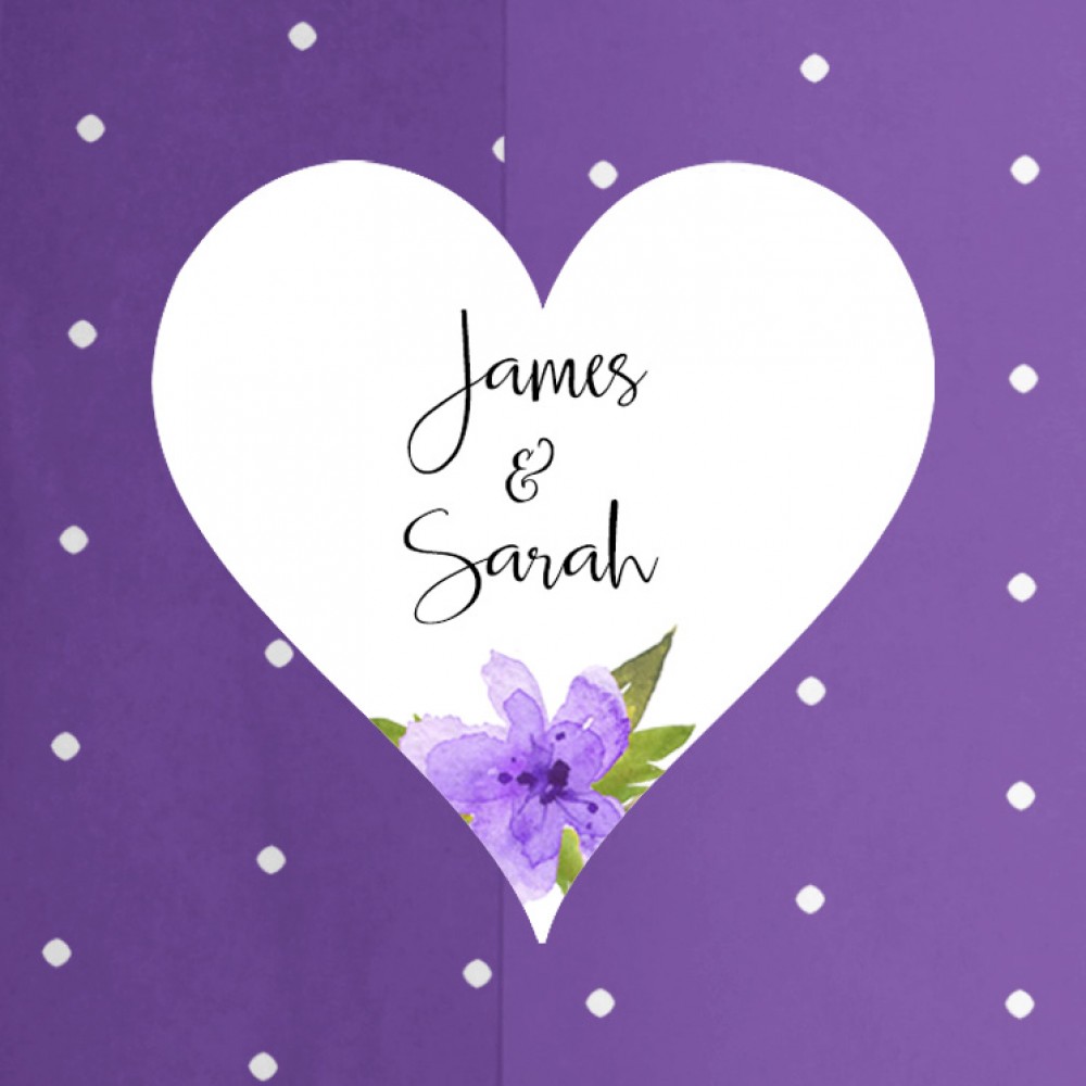 Pack of 'Purple Multi Floral' Stickers