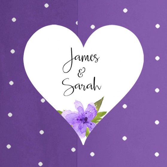 Pack of 'Purple Multi Floral' Stickers