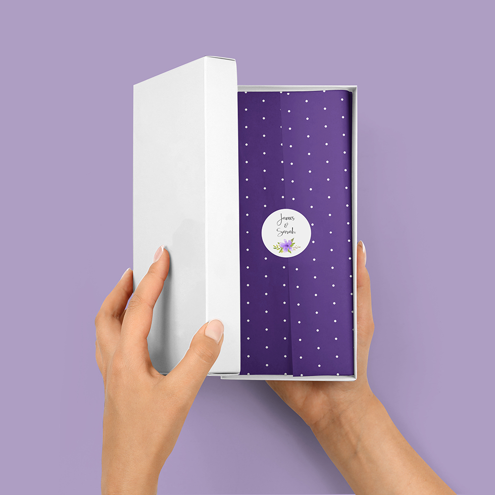 Pack of 'Purple Multi Floral' Stickers