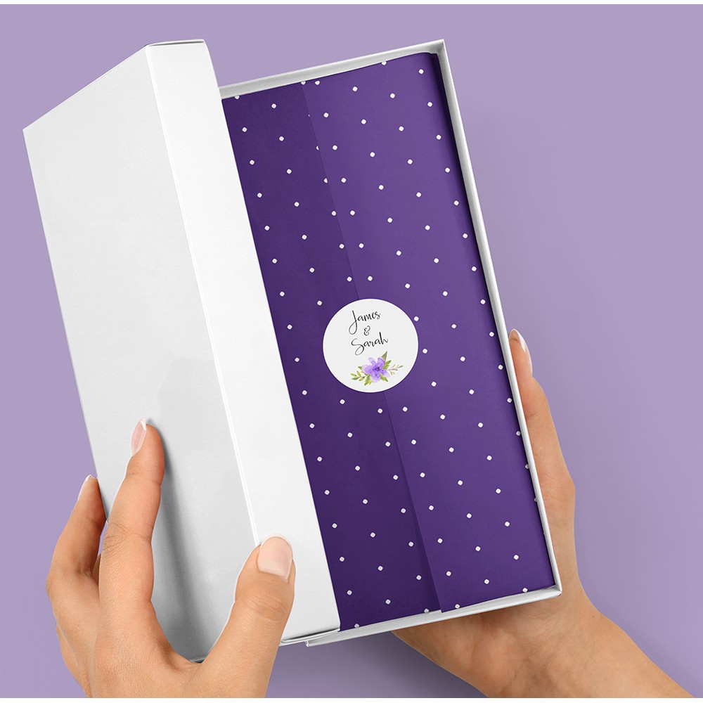 Pack of 'Purple Multi Floral' Stickers