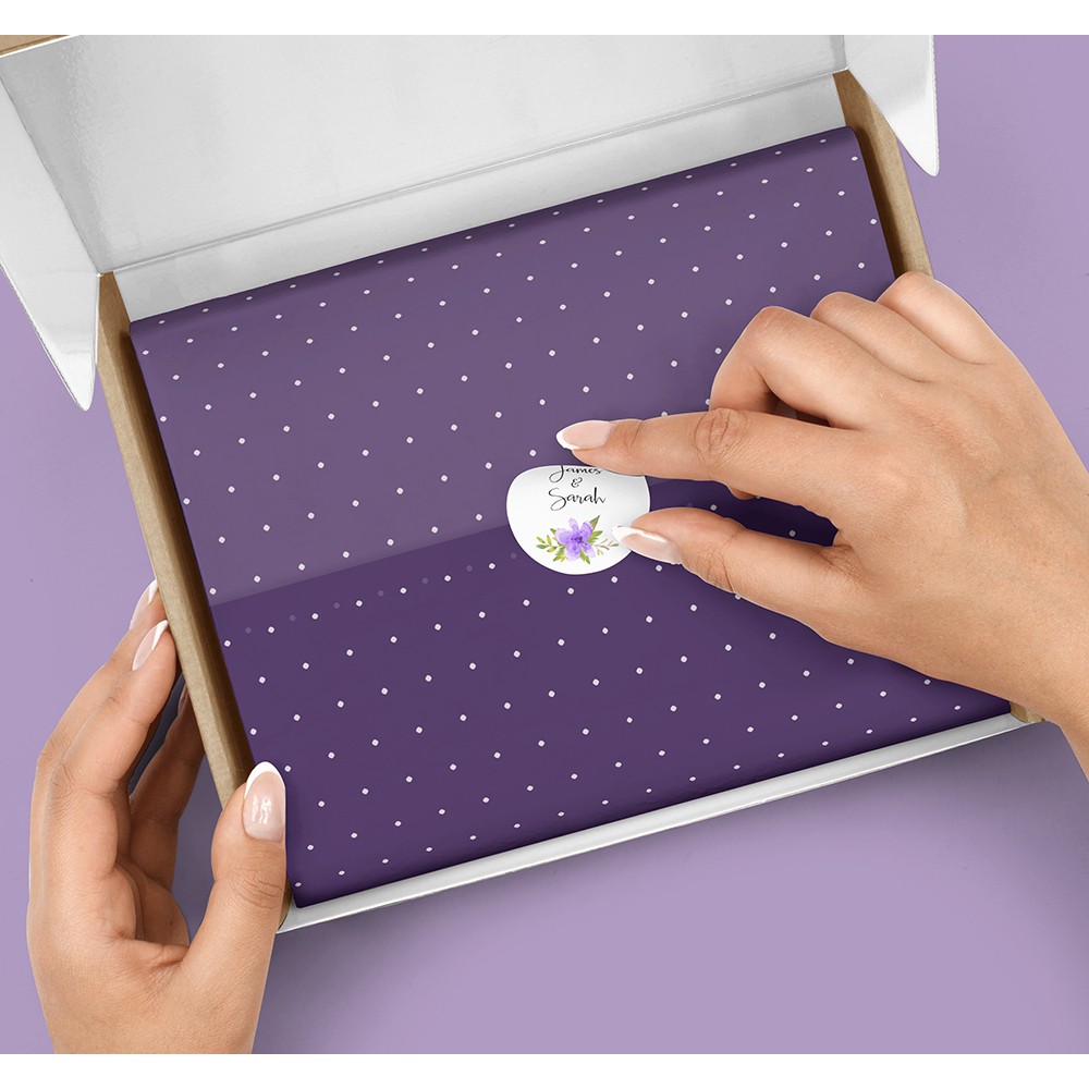 Pack of 'Purple Multi Floral' Stickers