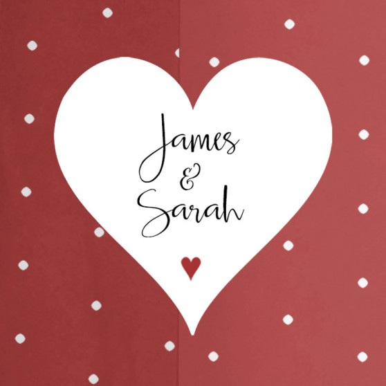 Pack of 'Red Heart' Stickers