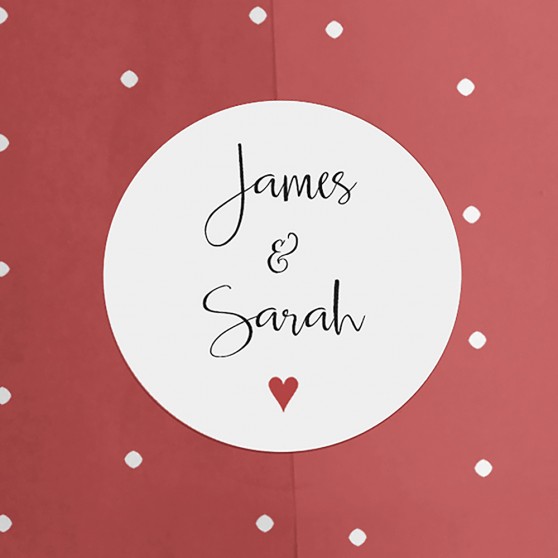 Pack of 'Red Heart' Stickers