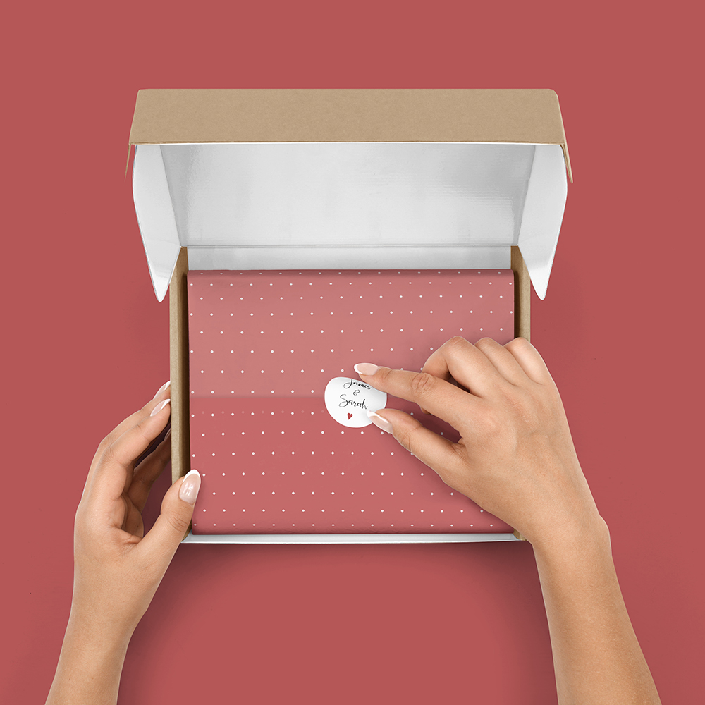 Pack of 'Red Heart' Stickers