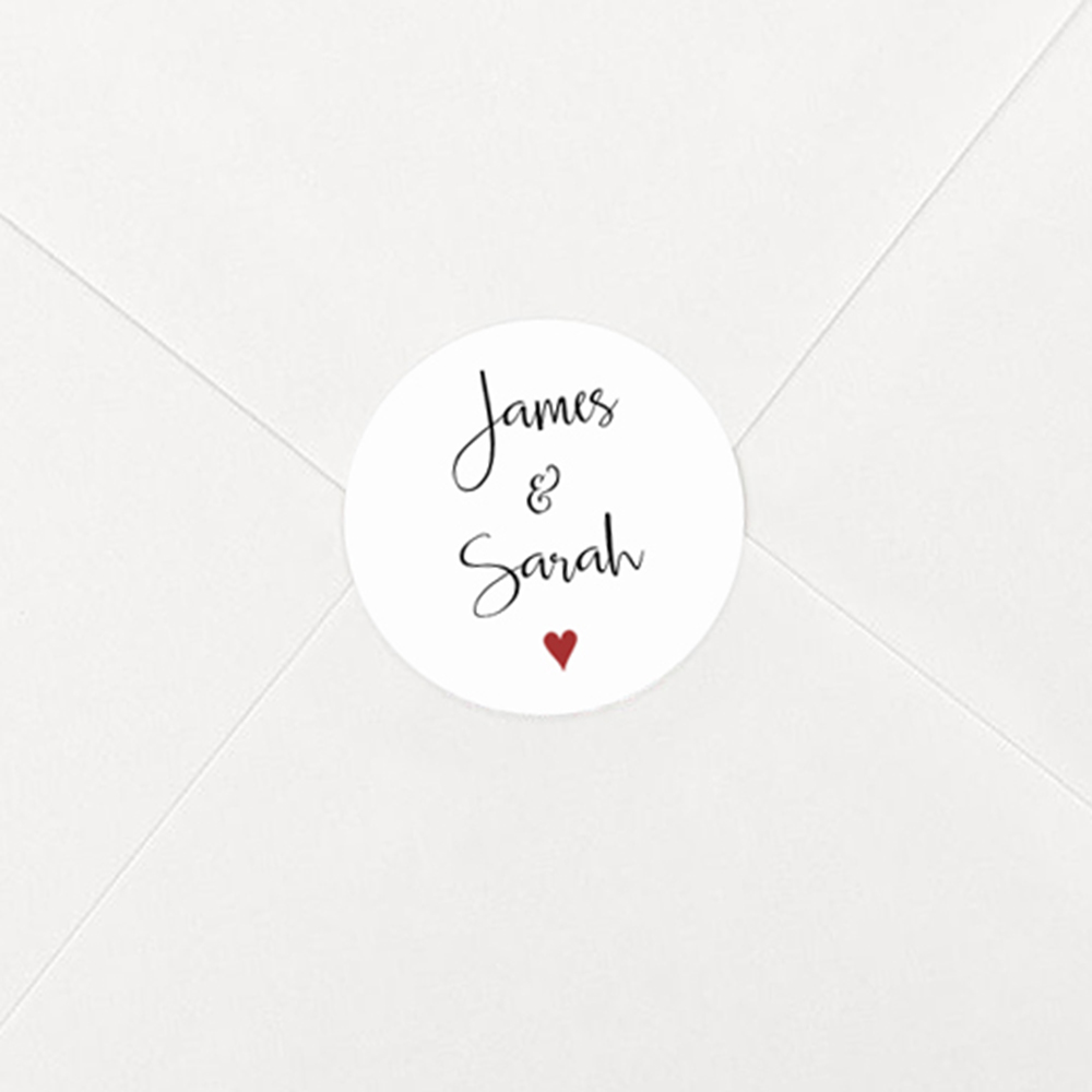 Pack of 'Red Heart' Stickers