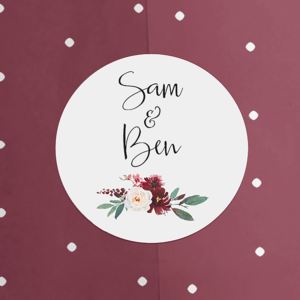 'Red Velvet' Printed Envelope Liner with Envelope