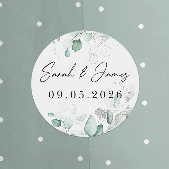 Pack of 'Silver Eucalyptus' Stickers