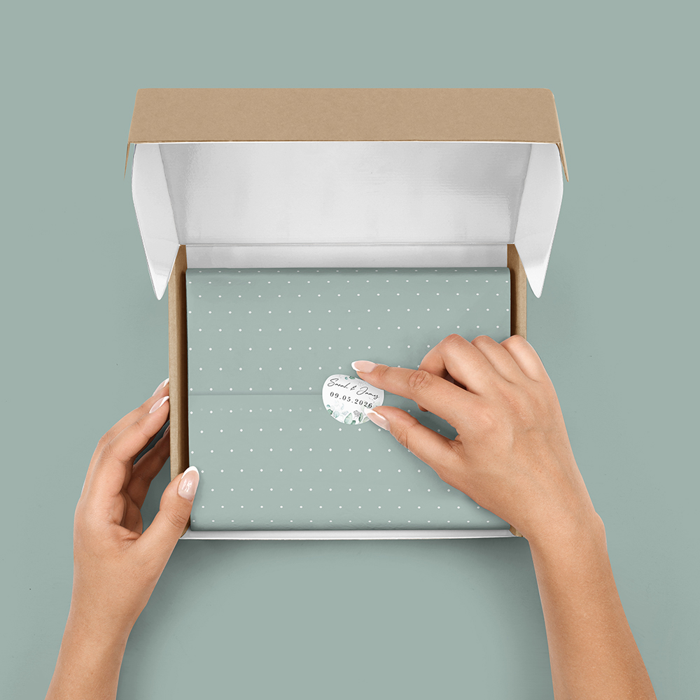 Pack of 'Silver Eucalyptus' Stickers