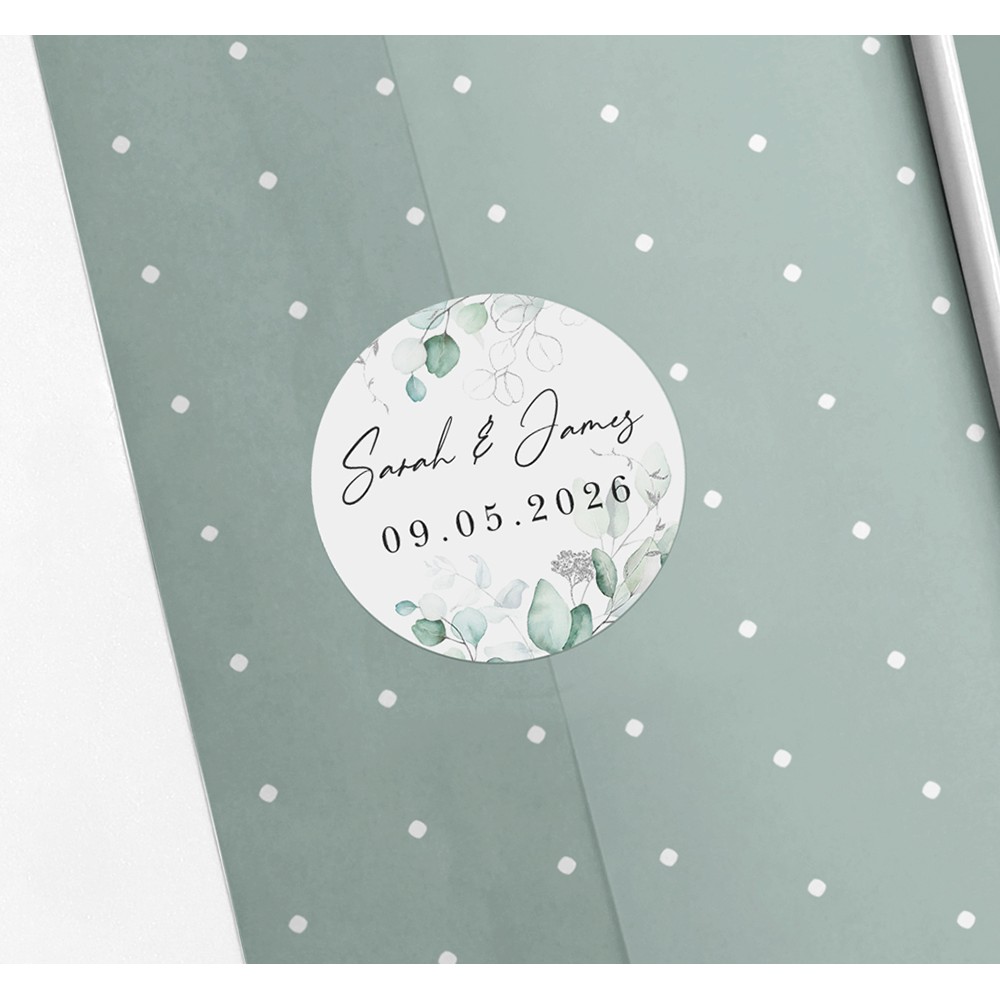 Pack of 'Silver Eucalyptus' Stickers