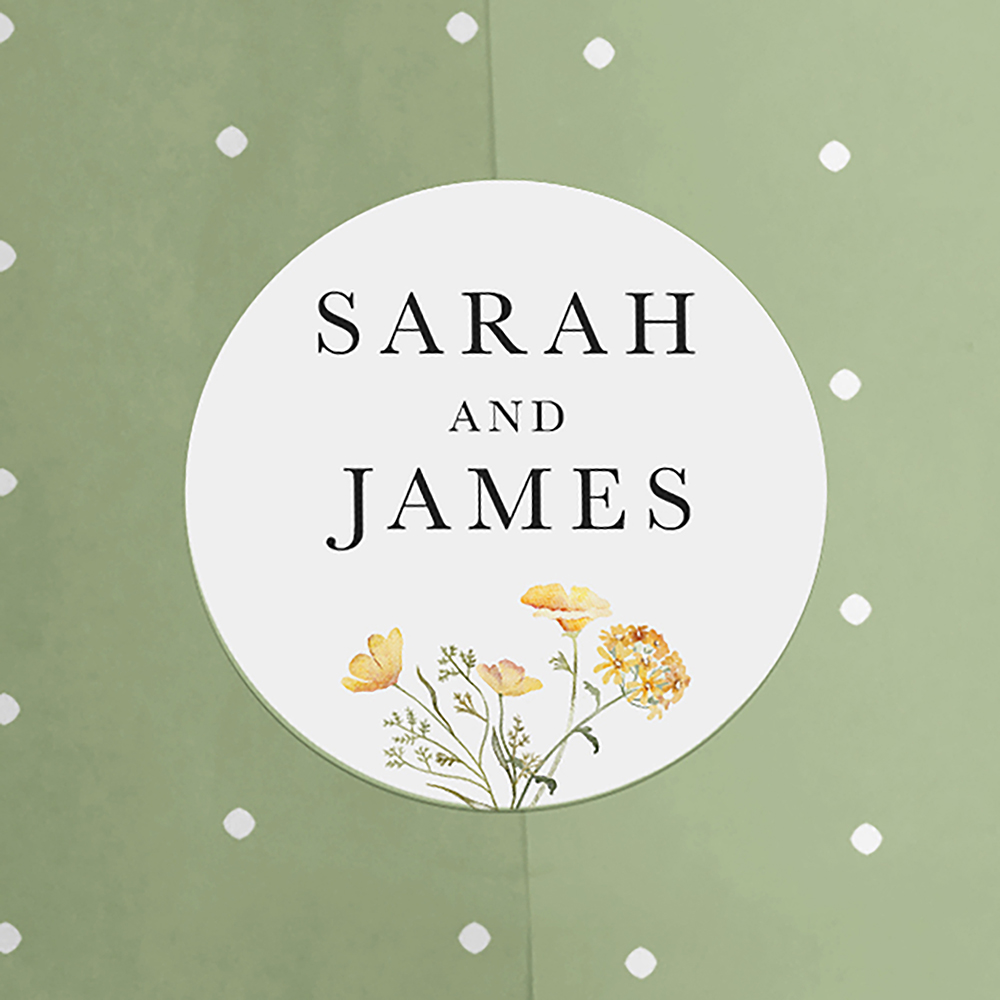 Pack of 'Spring Yellow' Stickers