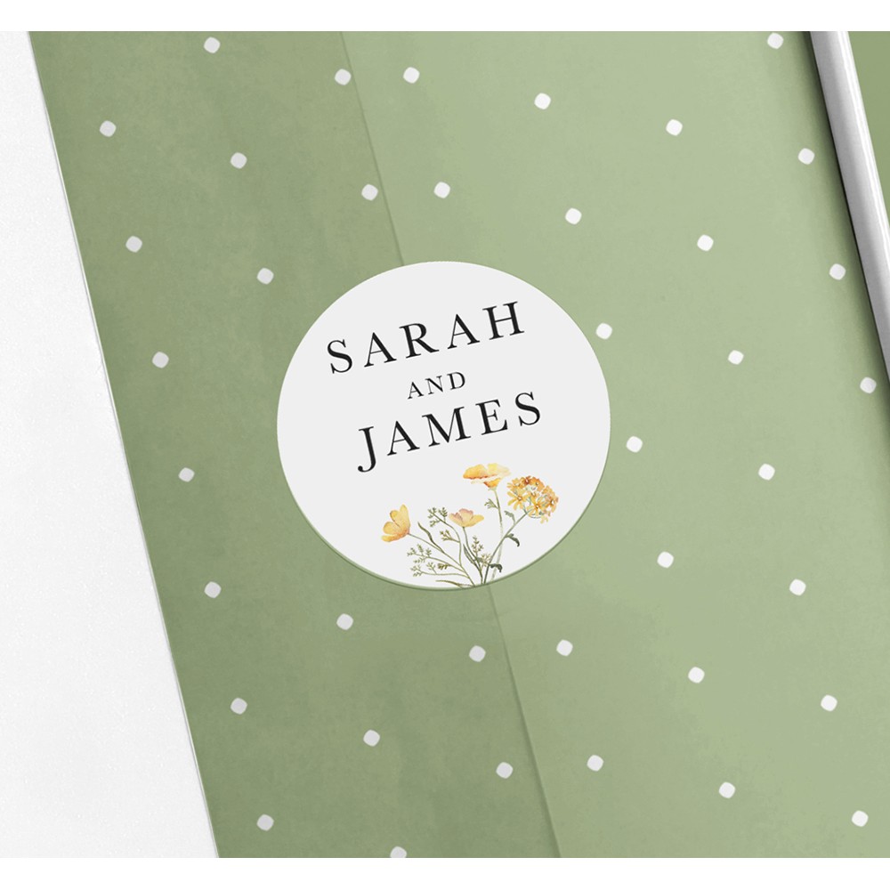 Pack of 'Spring Yellow' Stickers