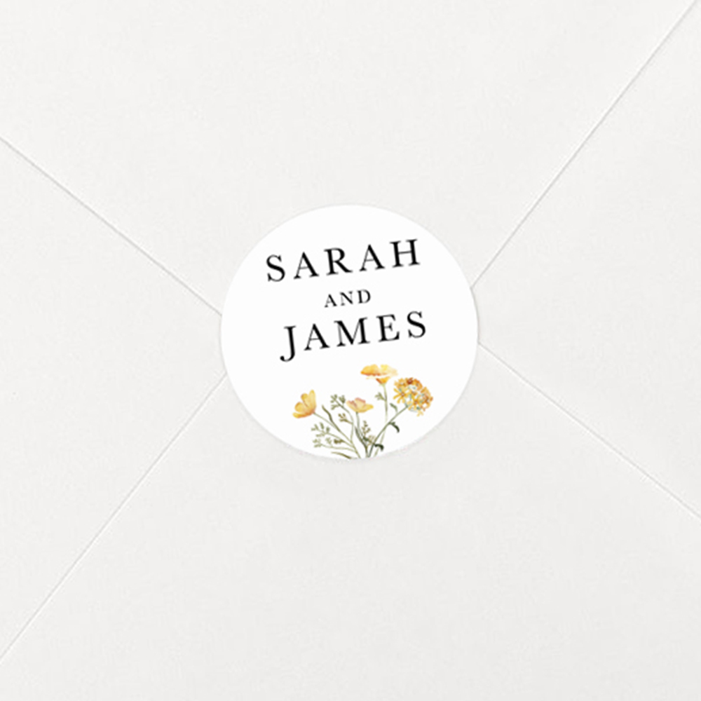 Pack of 'Spring Yellow' Stickers