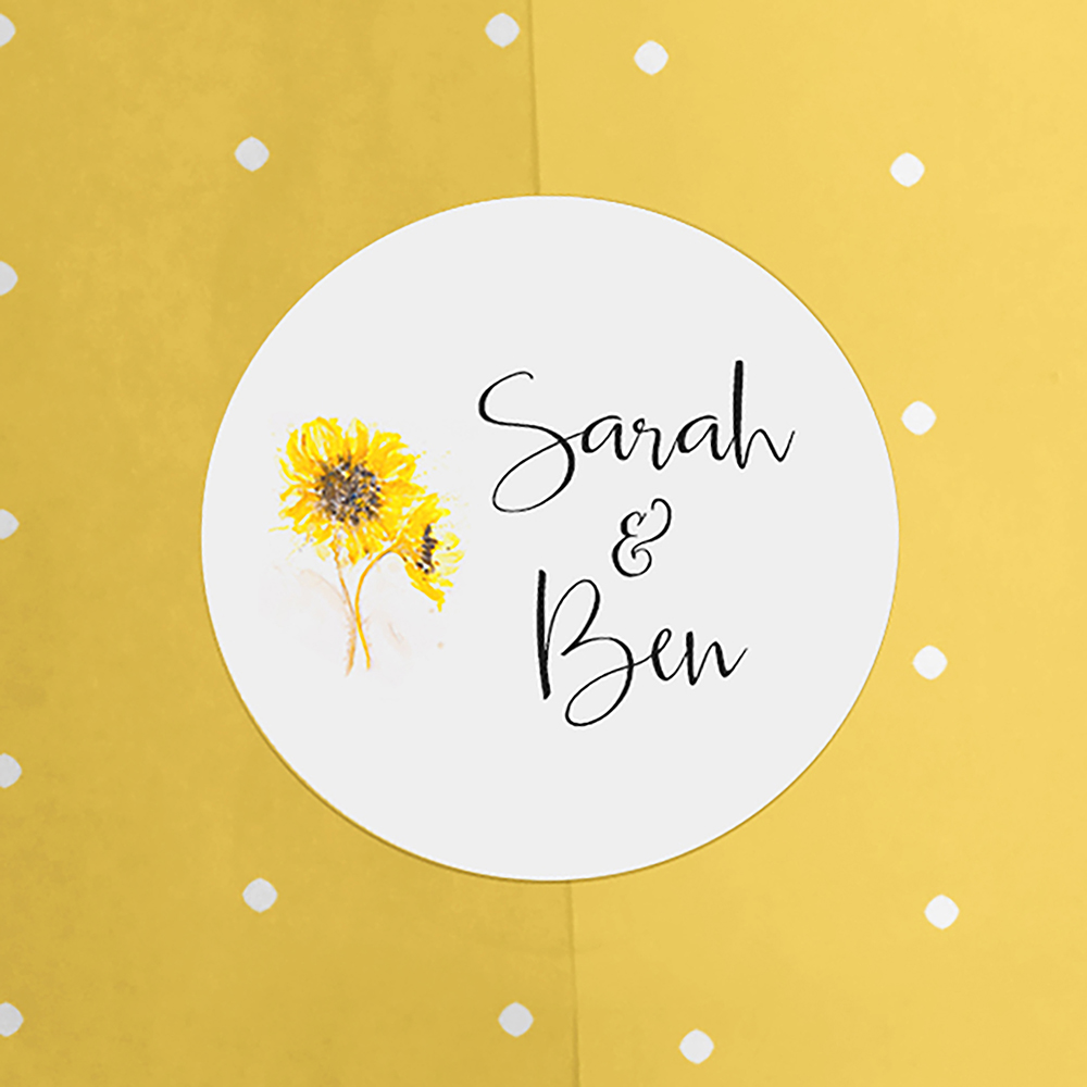 Pack of 'Sunflower 2' Stickers