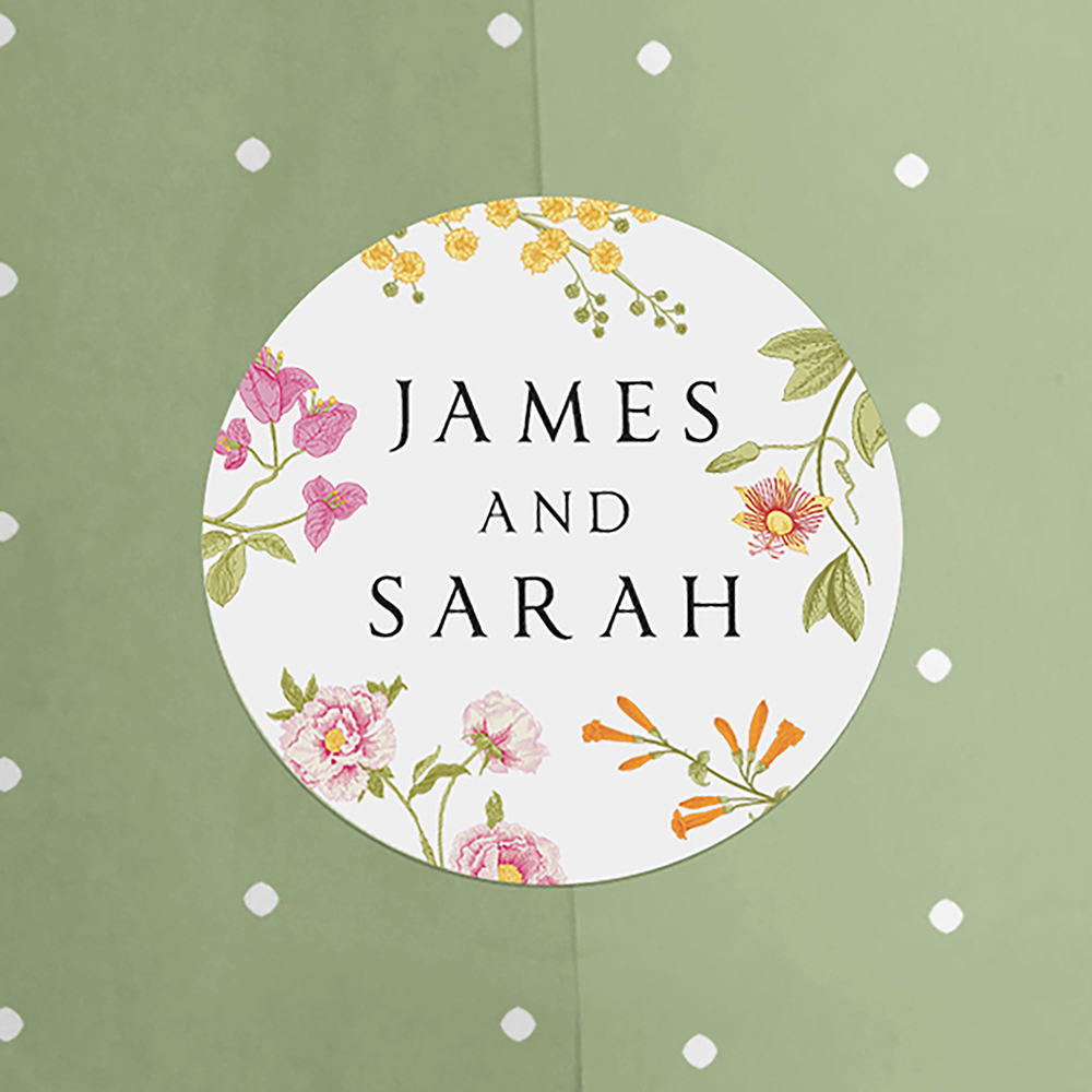 'Vintage Blooms VB10' Standard Wedding Invitation