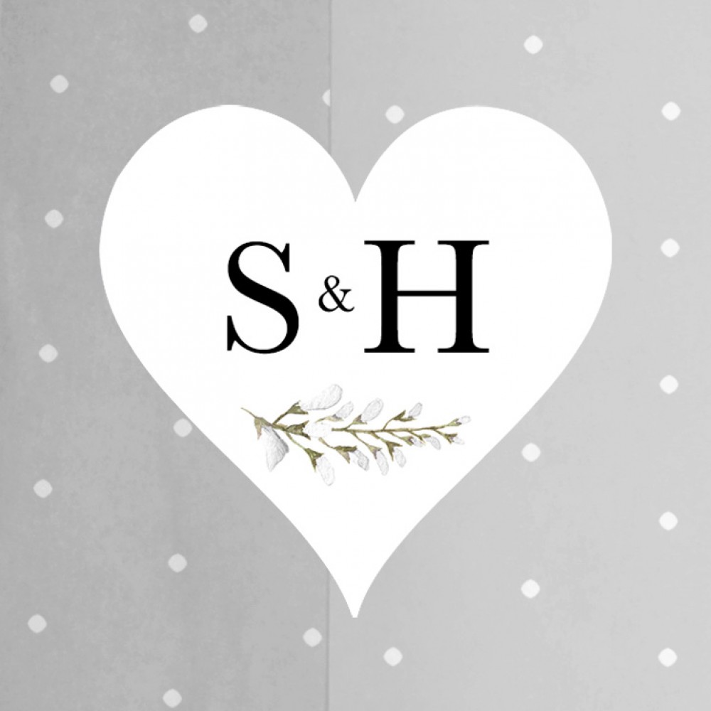 Pack of 'White Wisteria' Stickers