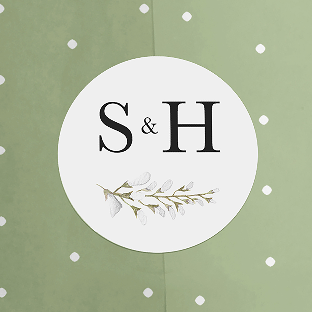 Pack of 'White Wisteria' Stickers