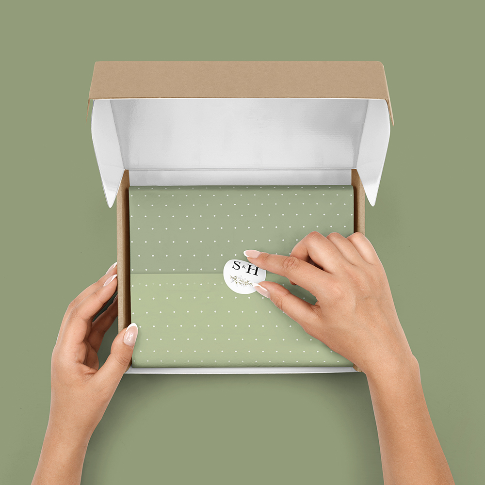 Pack of 'White Wisteria' Stickers