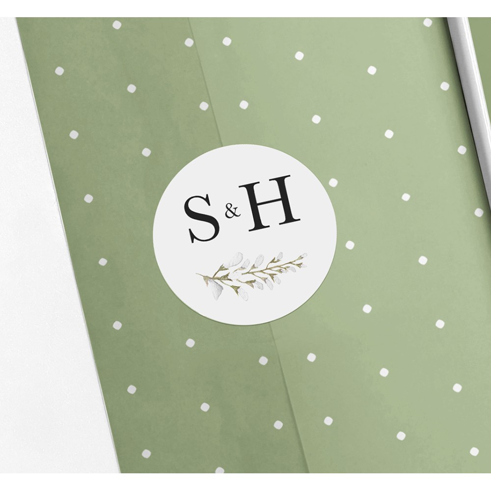 Pack of 'White Wisteria' Stickers