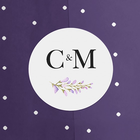 Pack of 'Wisteria' Stickers