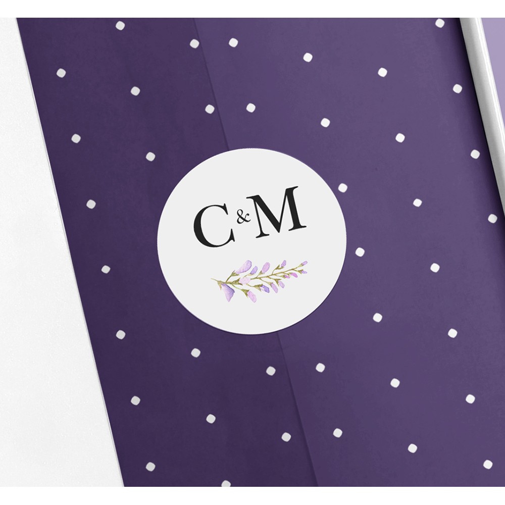 Pack of 'Wisteria' Stickers