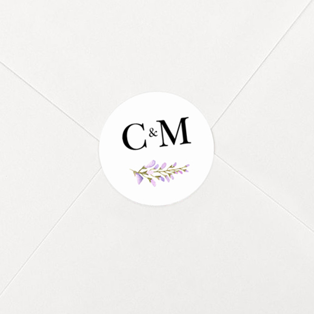 Pack of 'Wisteria' Stickers