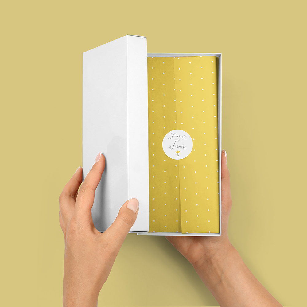 Pack of 'Yellow Floral Watercolour' Stickers