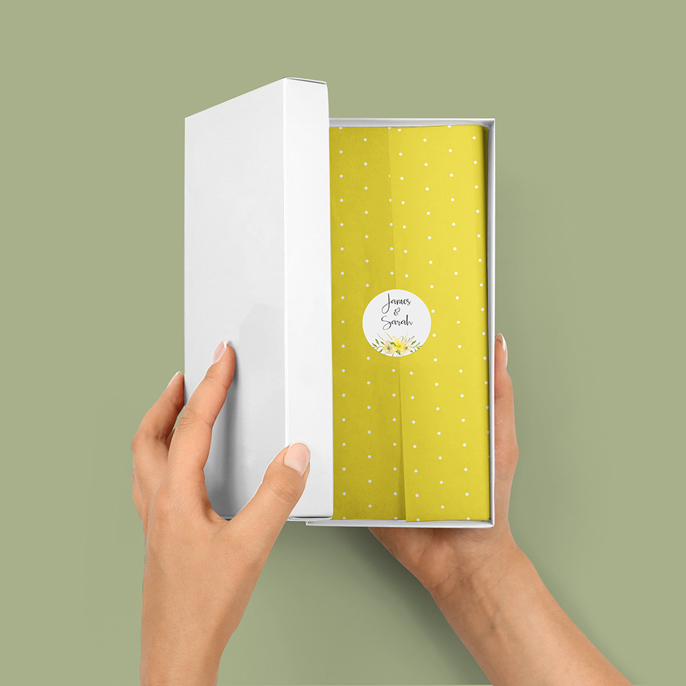 Pack of 'Yellow Multi Floral' Stickers