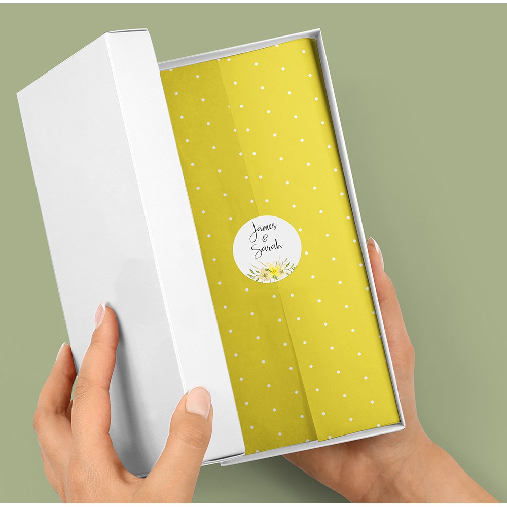 Pack of 'Yellow Multi Floral' Stickers