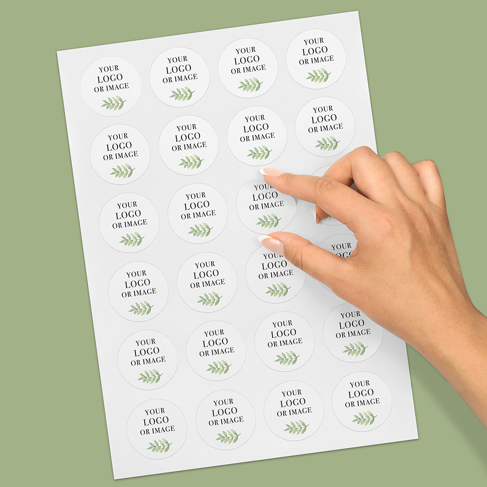 Pack of Custom 'Your Logo Here' Stickers