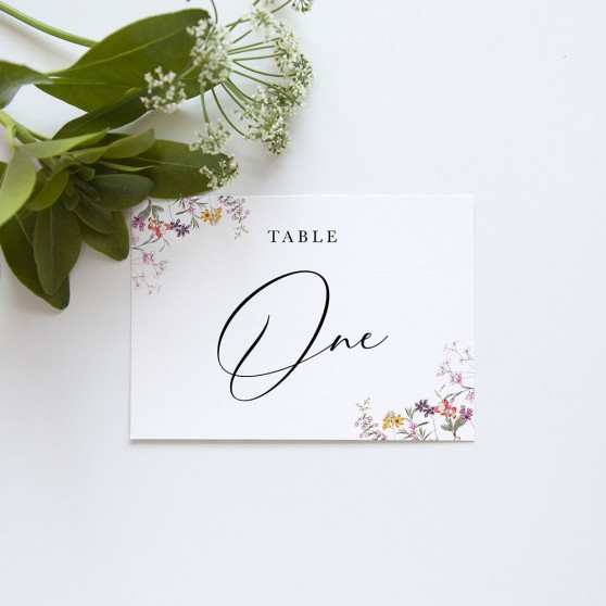 'Wild Botanical' Table Name/Number