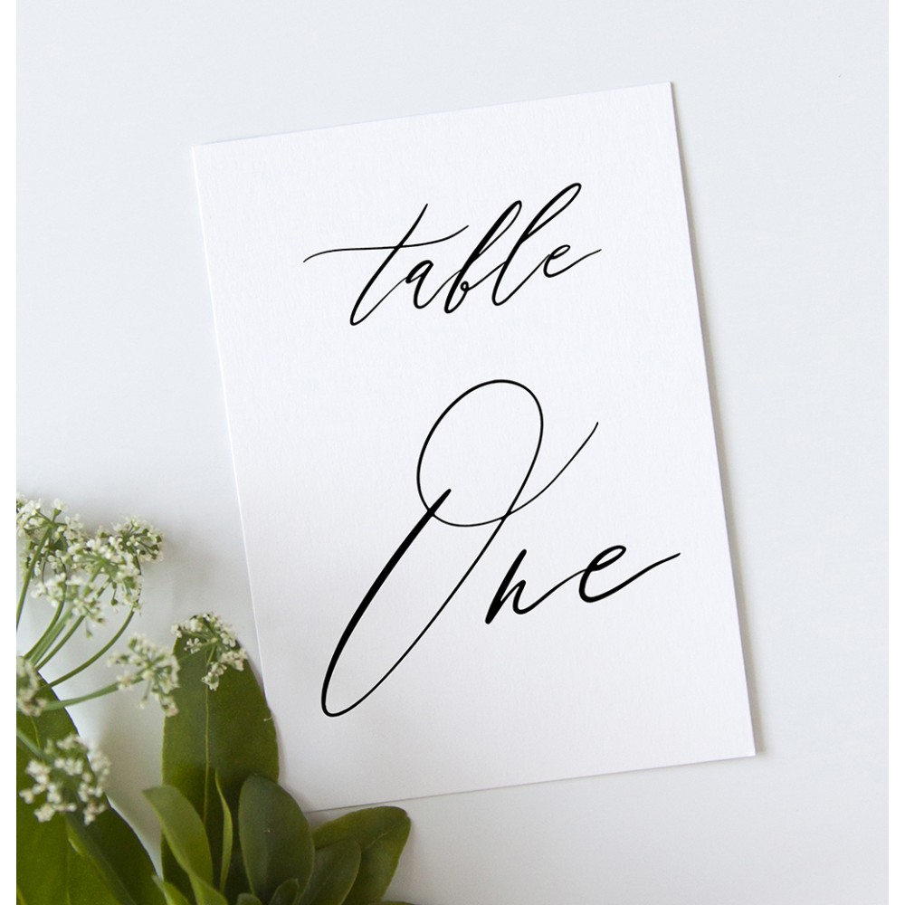 'Calligraphy 4' Table Name/Number