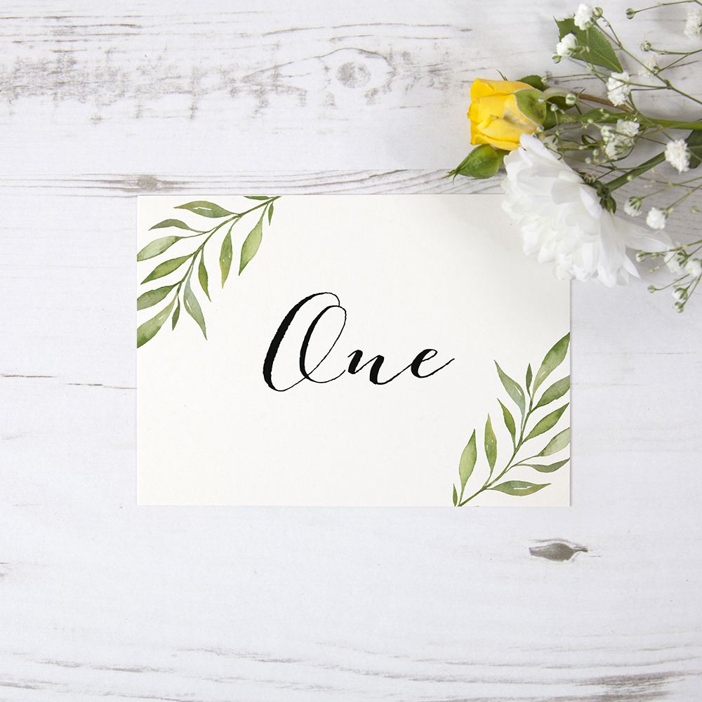 'Green Leaf' Table Name/Number