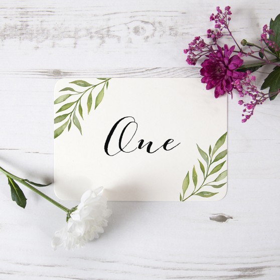 'Green Leaf' Table Name/Number