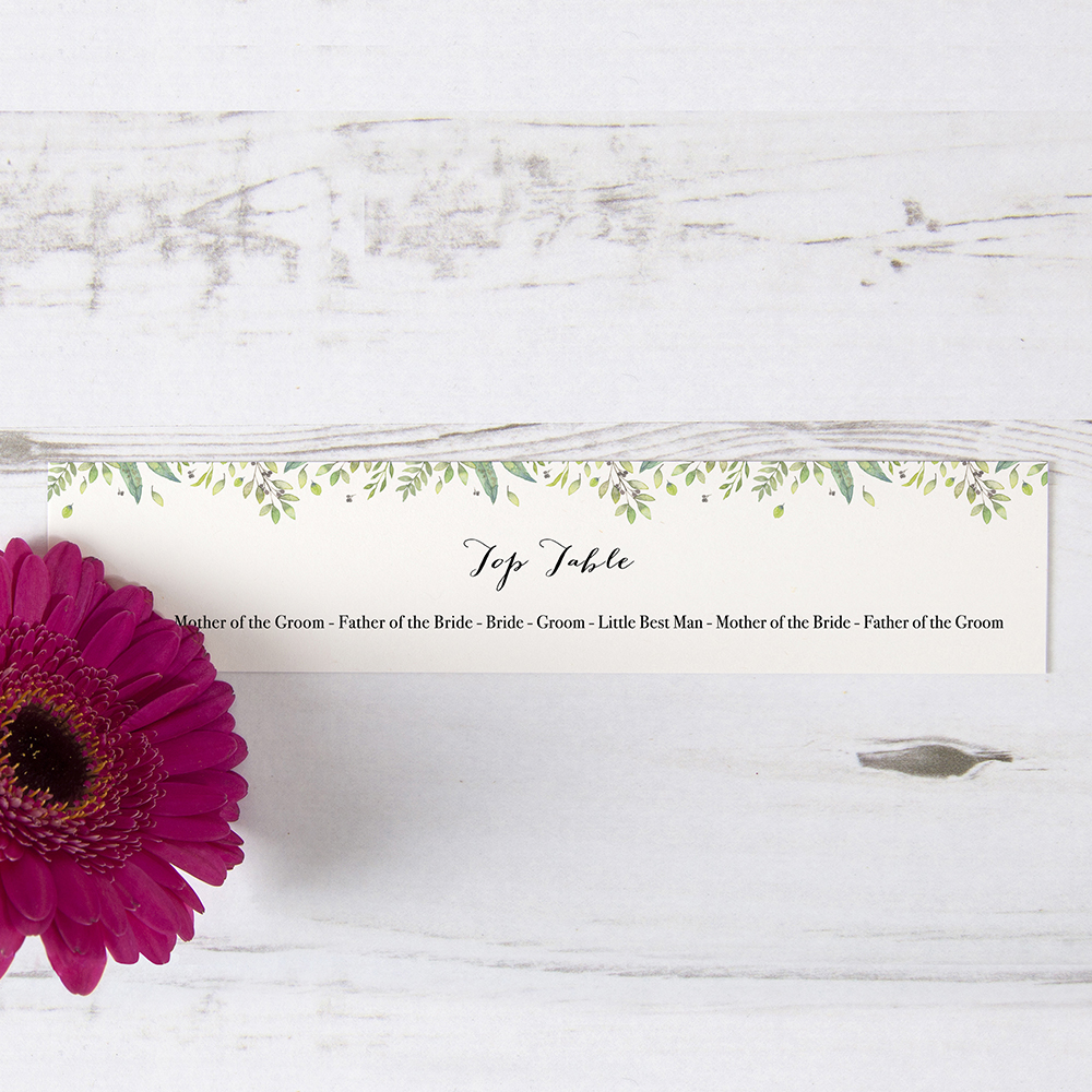 'Imogen' Table Plan Card Sample