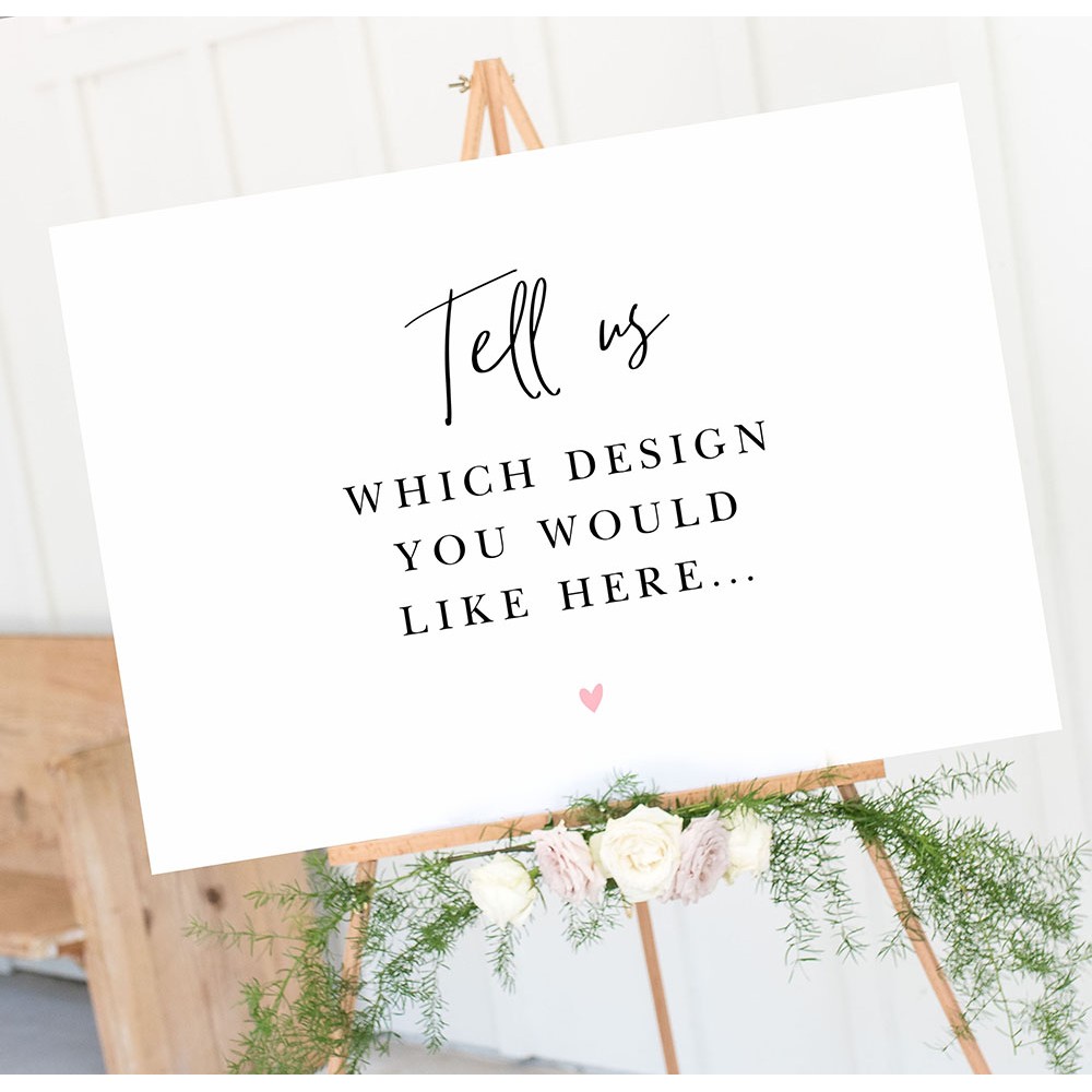 'Any Design' A3 Table Plan