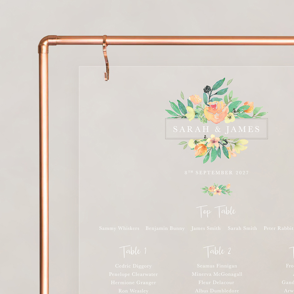 'Bella' Large White Table Plan A2/A1