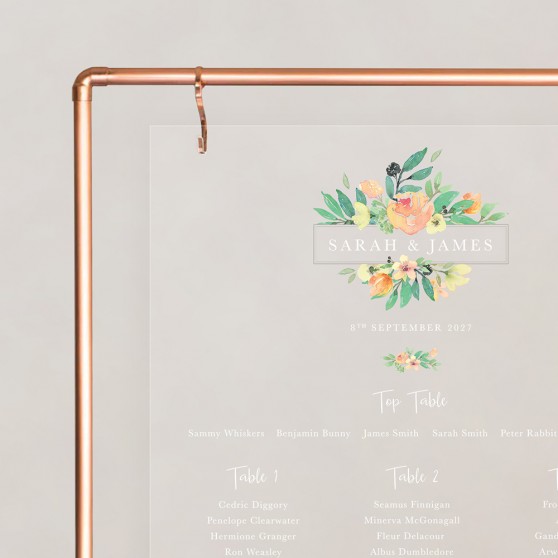 'Bella' Large White Table Plan A2/A1