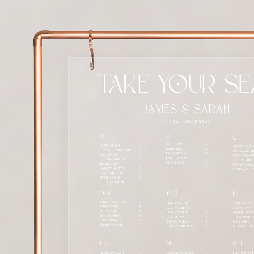 'Moon & Stars' Large Table Plan A2/A1