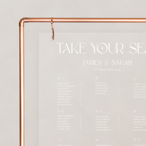 'Moon & Stars' Large Table Plan A2/A1