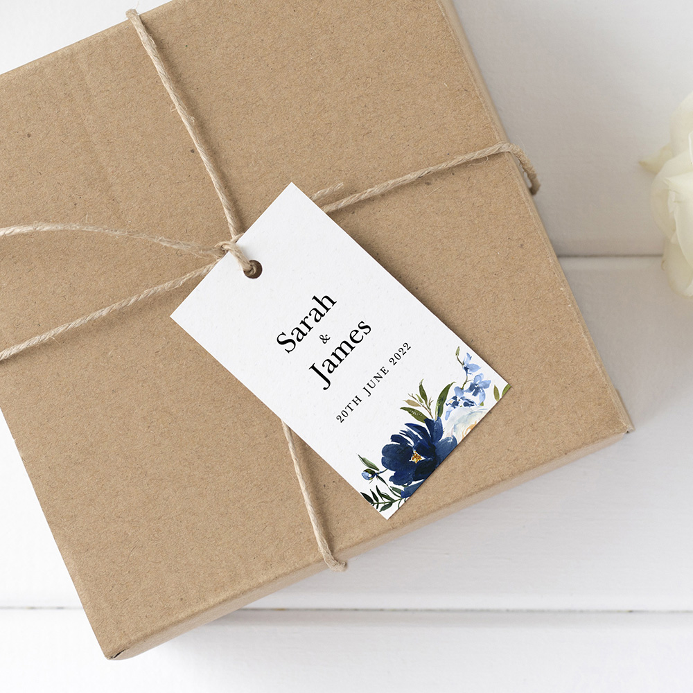 'Blue Velvet' Favour Tags