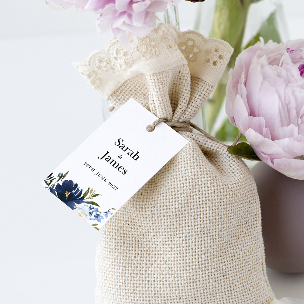 'Blue Velvet' Favour Tags