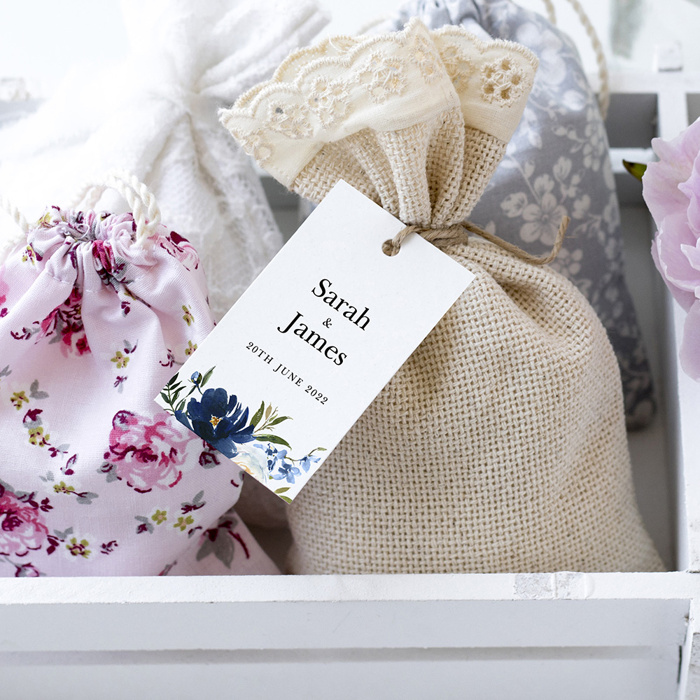 'Blue Velvet' Favour Tags