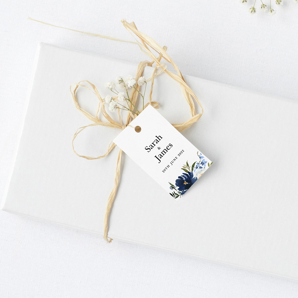 'Blue Velvet' Favour Tags