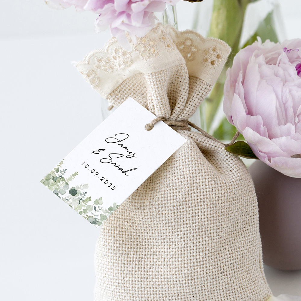 'Classic Eucalyptus' Favour Tags