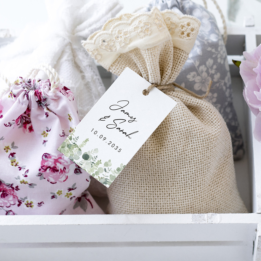'Classic Eucalyptus' Favour Tags