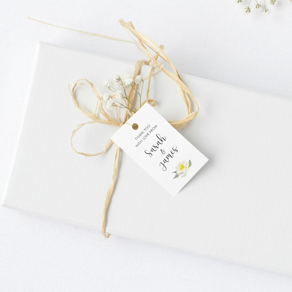 'Dahlia Rose' Favour Tags