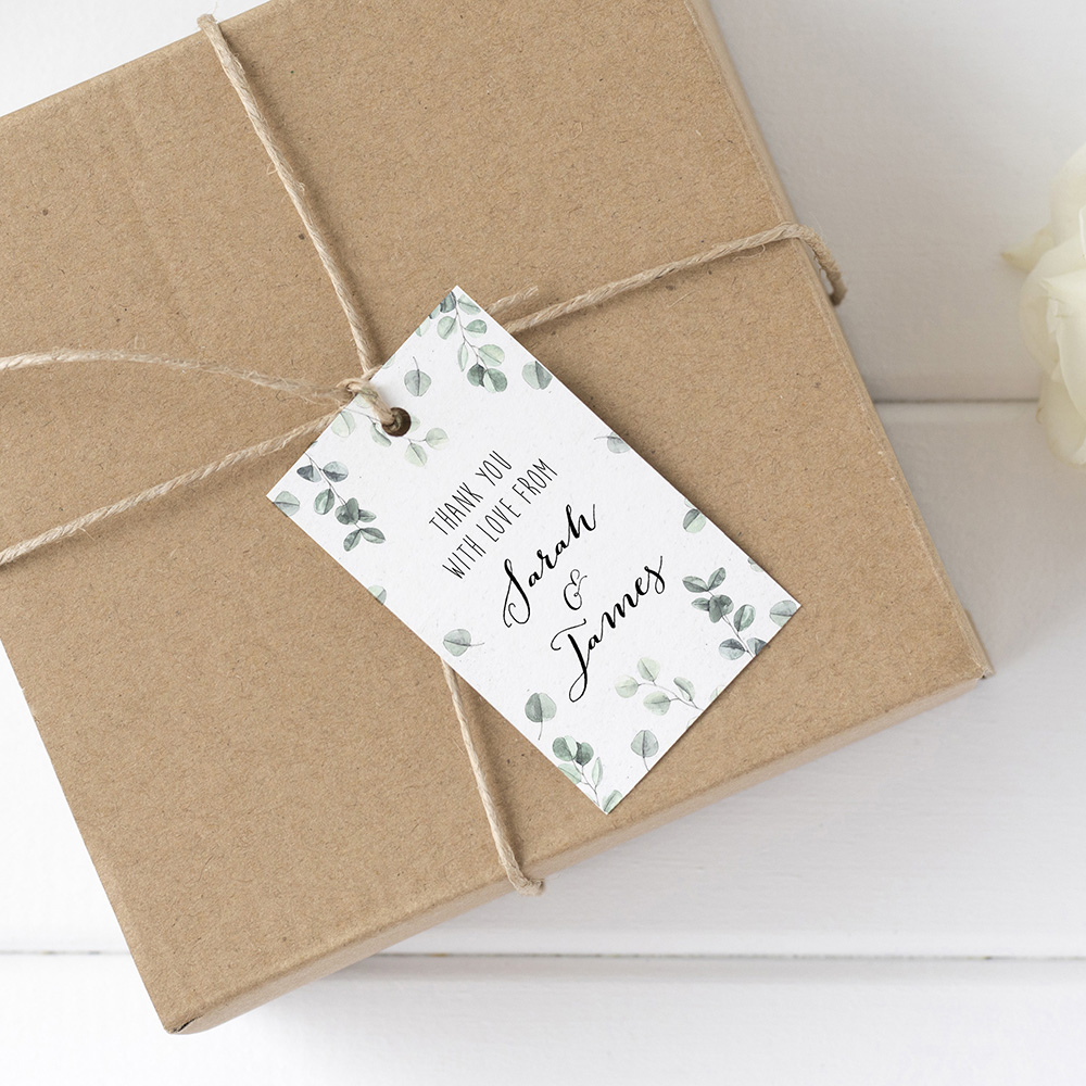 'Eucalyptus' Favour Tags