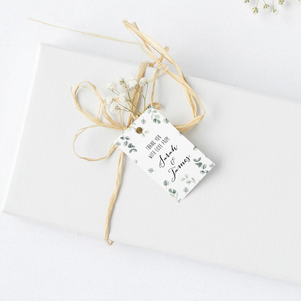 'Eucalyptus' Favour Tags